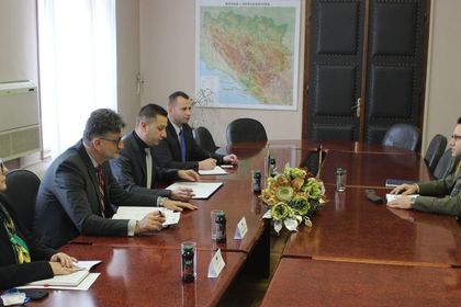 Среща на военния и военновъздушен аташе на Република България в Босна и Херцеговина със заместник-министъра на отбраната по управление на ресурсите на Босна и Херцеговина